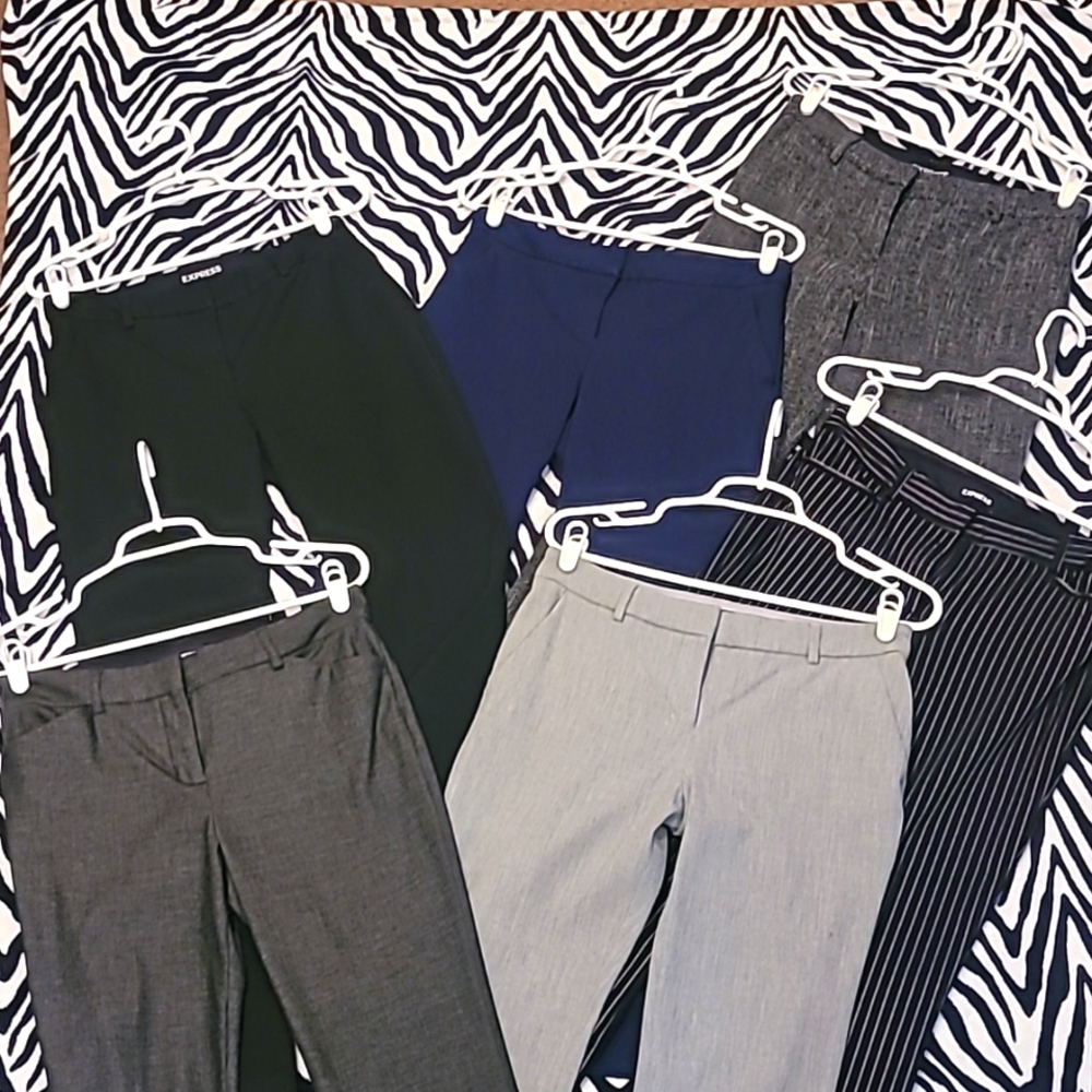 Lot of 6 Womens Express Columnist Pants size 6